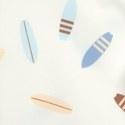 Lässig-Badehose Kinder Lang (UV-Schutz) - Surfbrett, Weiß