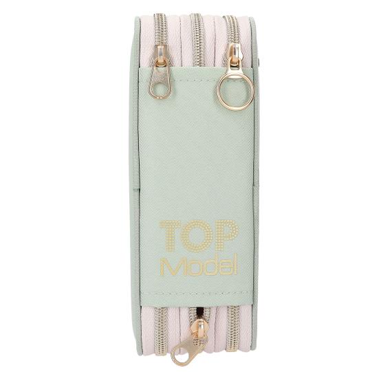 TOPModel 3 Fach Federtasche mit Stickerei SUMMER FEELING