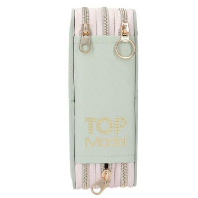 TOPModel 3 Fach Federtasche mit Stickerei SUMMER FEELING