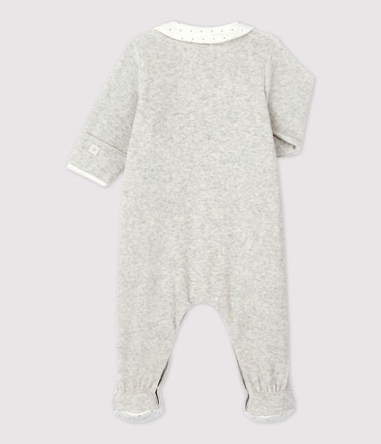 Petit Bateau - BABY-STRAMPLER AUS BIO-BAUMWOLLE  BELUGA CHINE