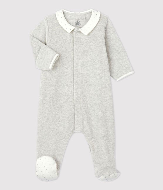 Petit Bateau - BABY-STRAMPLER AUS BIO-BAUMWOLLE  BELUGA CHINE