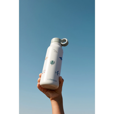 Liewood-Falk Water Bottle 350 ml-Aviator/Ecru