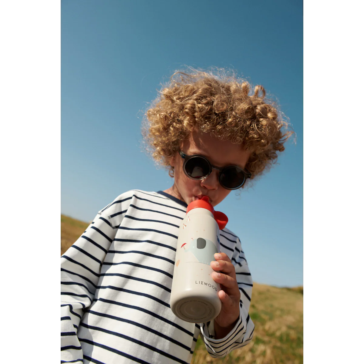Liewood-Falk Water Bottle 350 ml-Circus/Sandy