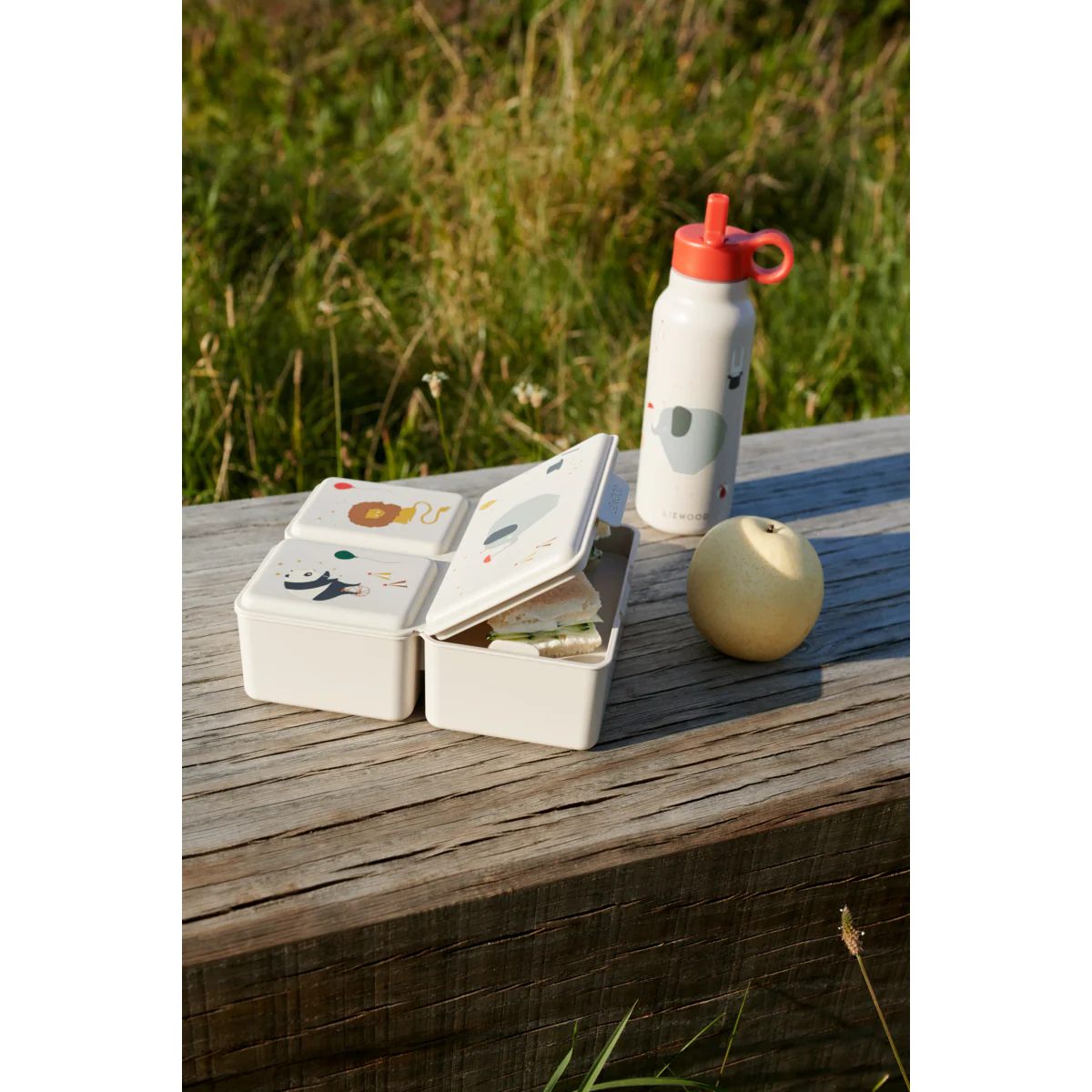 Liewood-Falk Water Bottle 350 ml-Circus/Sandy
