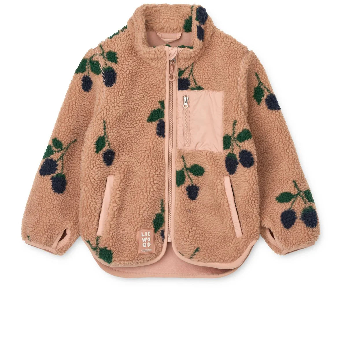 Nolan Fleecejacke Berry / Pale Tuscany