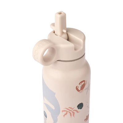 Liewood-Falk Water Bottle 350 ml-Sea Creature/Sandy