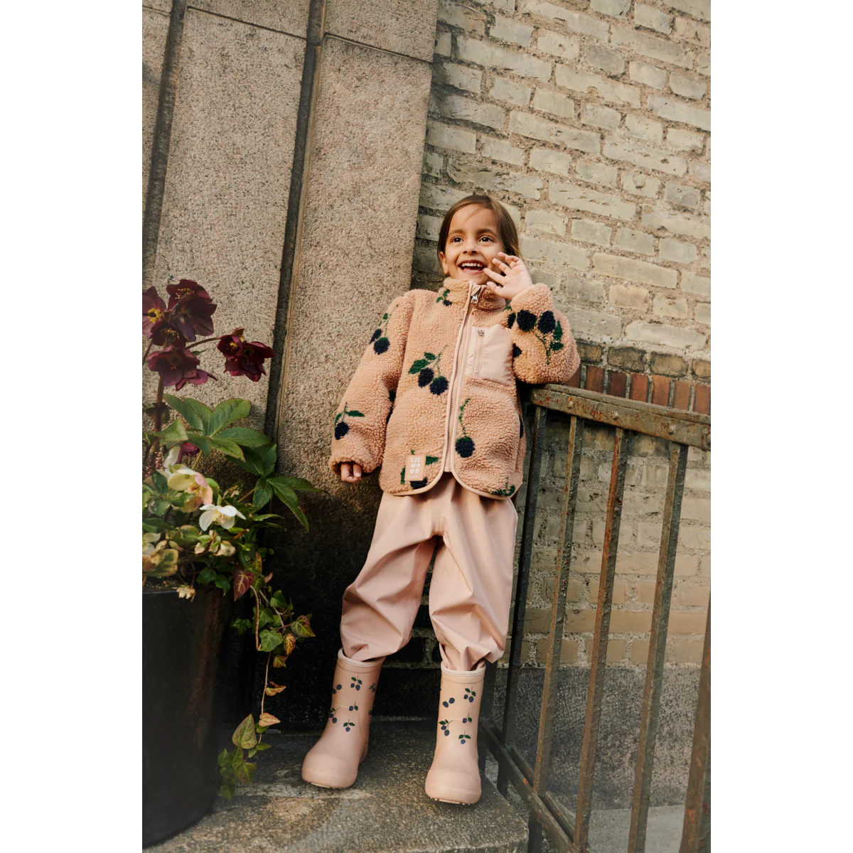 Nolan Fleecejacke Berry / Pale Tuscany