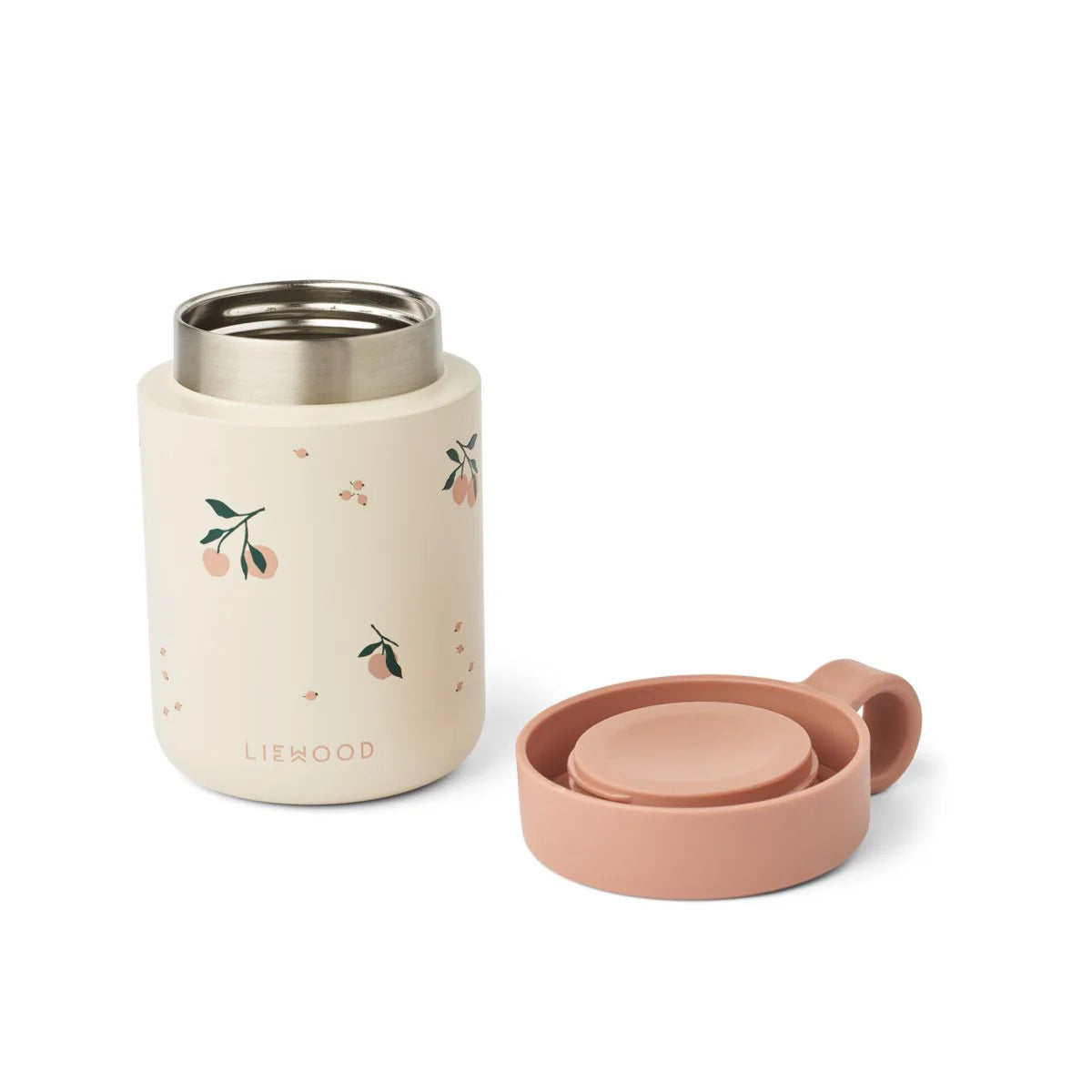 Liewood-Kiani Printed Food Jar-Peach / Sea shell