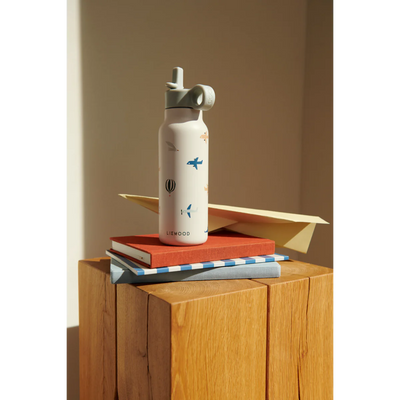 Liewood-Falk Water Bottle 350 ml-Aviator/Ecru