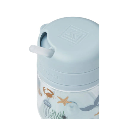 Liewood-Pavia Tritan Straw Cup 280ml-Sea Creature/Sandy