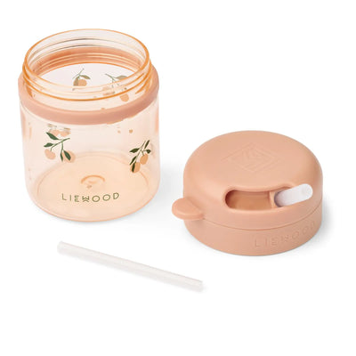 Liewood-Pavia Tritan Straw Cup 280ml-Peach / Sea shell