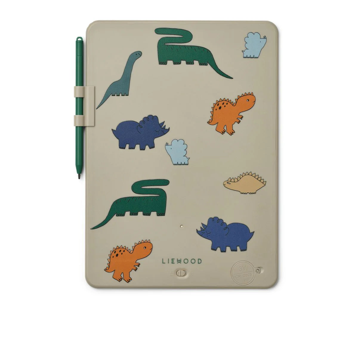 Liewood-Zora Magic Drawing Board 10 Inches-Dinosaurs / Mist