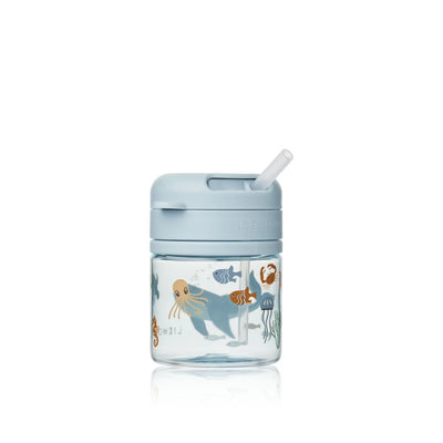 Liewood-Pavia Tritan Straw Cup 280ml-Sea Creature/Sandy
