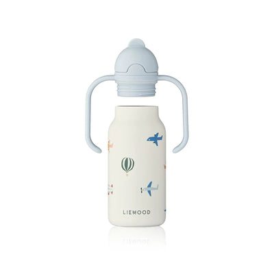 Liewood-Kimmie Water Bottle 250 ml-Aviator/Ecru