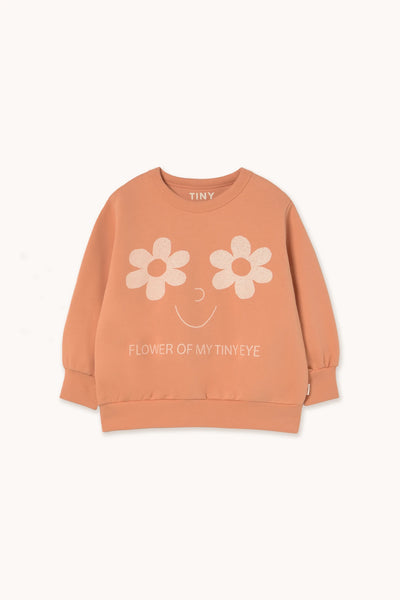 Tinycottons Flowers Eyes Graphic Sweatshirt