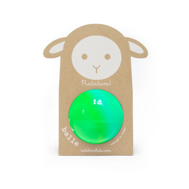 Ballon bubble gum 10 cm – Grün & Gelb