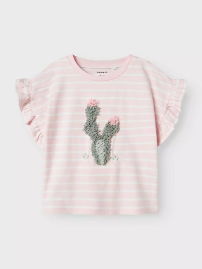 NMFJADEY NREG SS TOP BOX - Ballerina/ Bright White