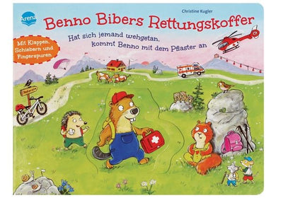 Arena -Benno Bibers Rettungskoffer. Hat sich jemand wehgetan, kommt Benno mit dem Pflaster an