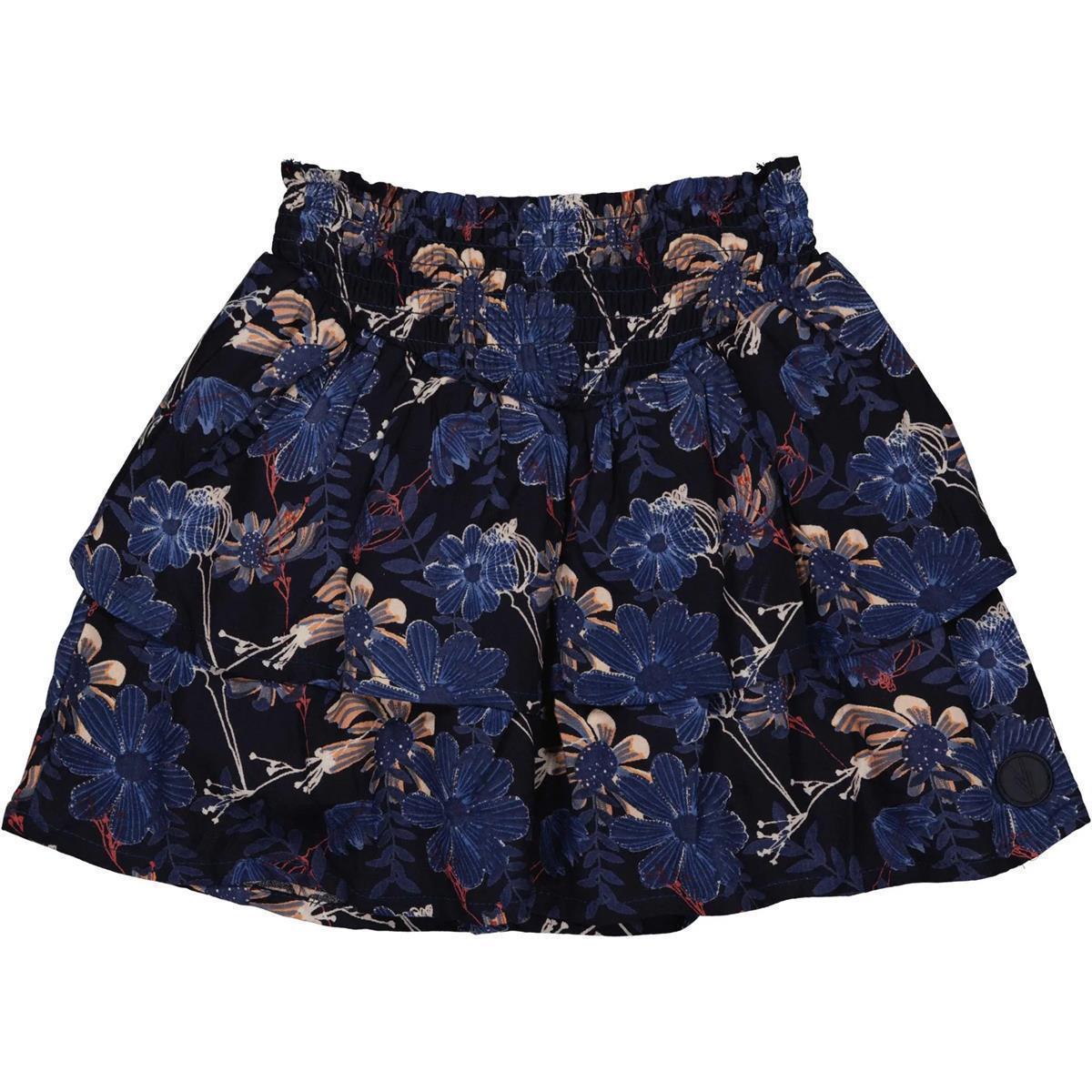 LEVV - SKIRT - AOP Blue Dark Flower