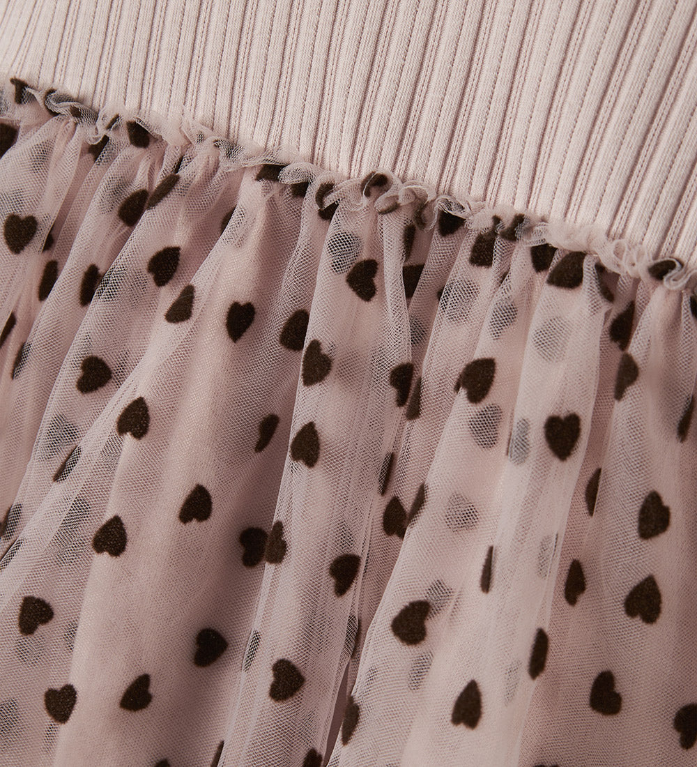 Name it - NMFNEA LS TULLE DRESS - Burnished Lilac