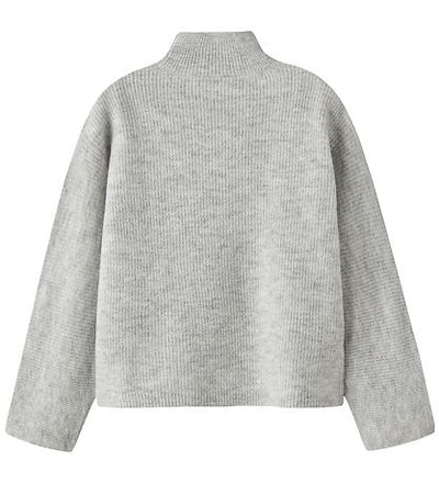 Name it-NKFNUVA LS KNIT-Light Grey Melange