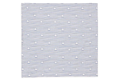 Jollein-Spucktuch Hydrophil 70x70cm Miffy Stripe Navy (3pack)-Blau