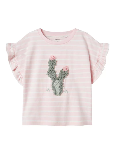 NMFJADEY NREG SS TOP BOX - Ballerina/ Bright White
