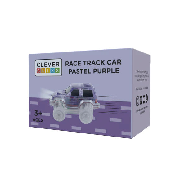 Cleverclixx- Race Track Car Pastel Purple