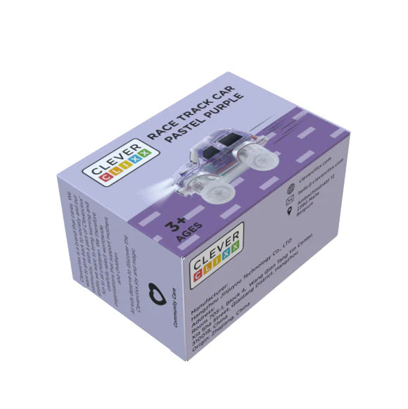 Cleverclixx- Race Track Car Pastel Purple