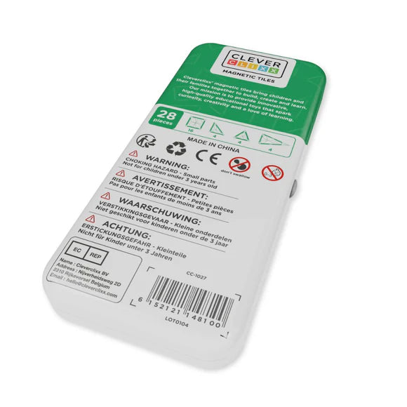 Cleverclixx Mini Tiles Pack Pastellfarben – 28 teile