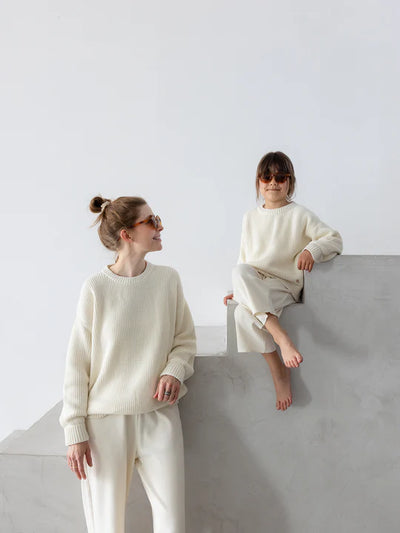 ATELIER RIVE-Chunky knit Mini Coconut