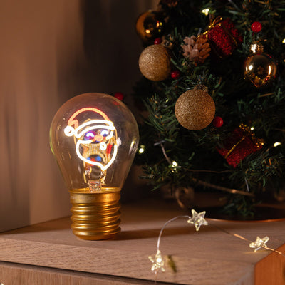 Deko-Tischlampe in Glühbirnenform - Santa Claus - Bulb Fiction