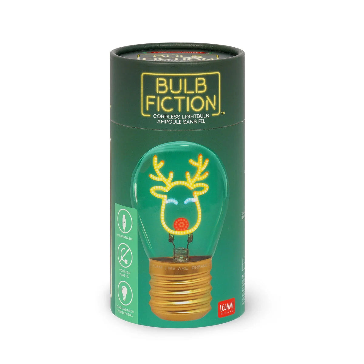 Deko-Tischlampe in Glühbirnenform - Reindeer - Bulb Fiction