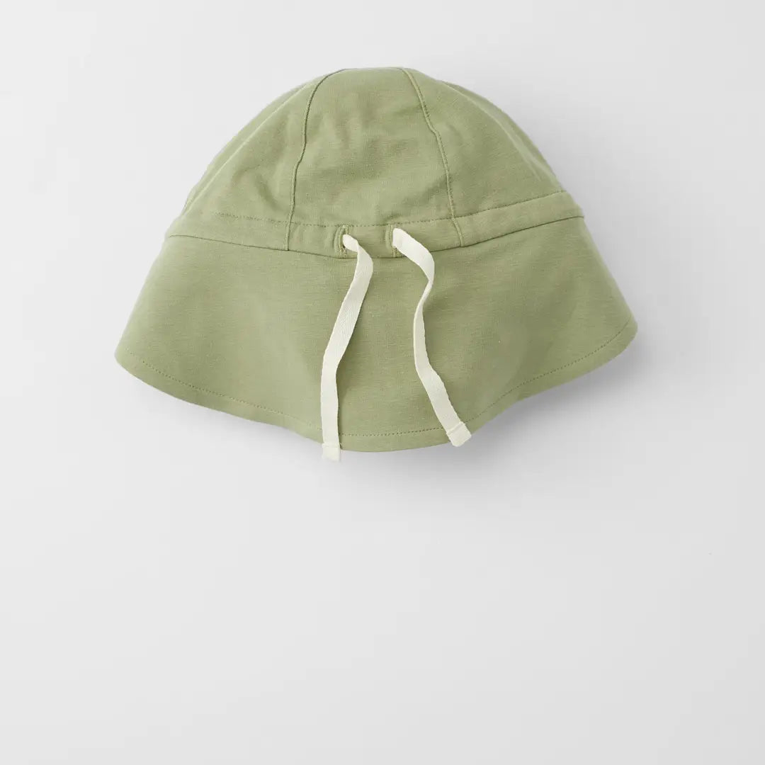 Wendbarer Sonnenhut UPF 50+ Olive Green/Sandy Beach