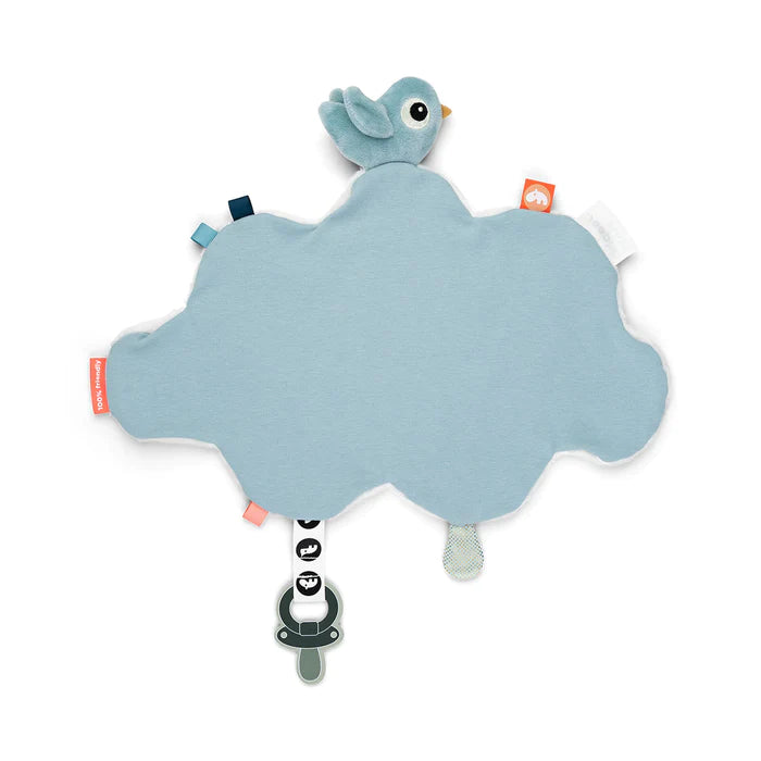 Baby-Kuscheltuch Happy clouds Blau