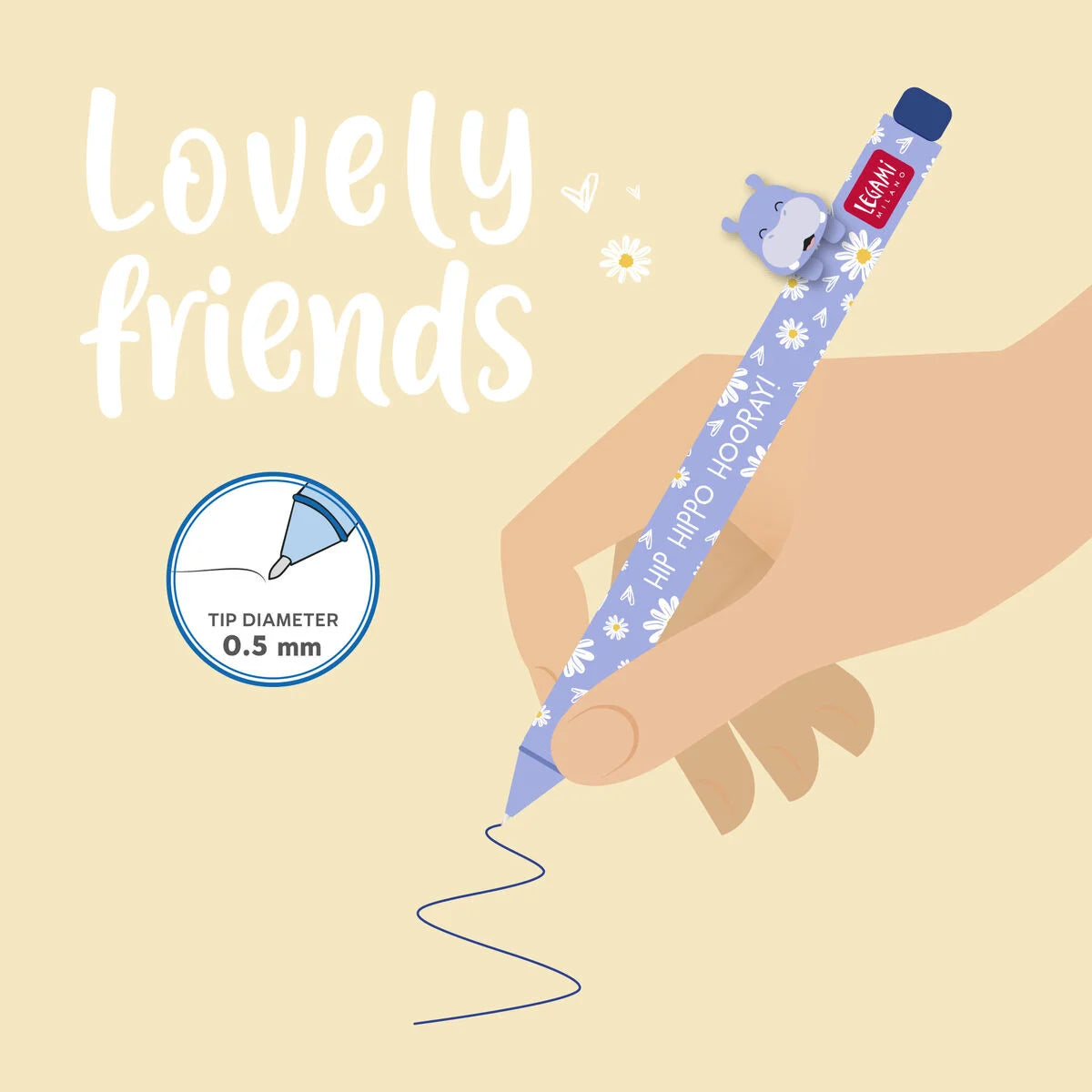 Gelstift - Lovely Friends - Hippo