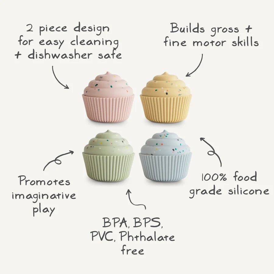 Mushie - Mix & Match Cupcake-Spielzeug