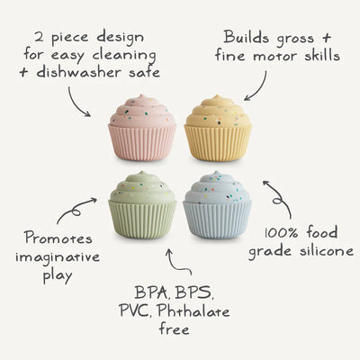 Mushie - Mix & Match Cupcake-Spielzeug