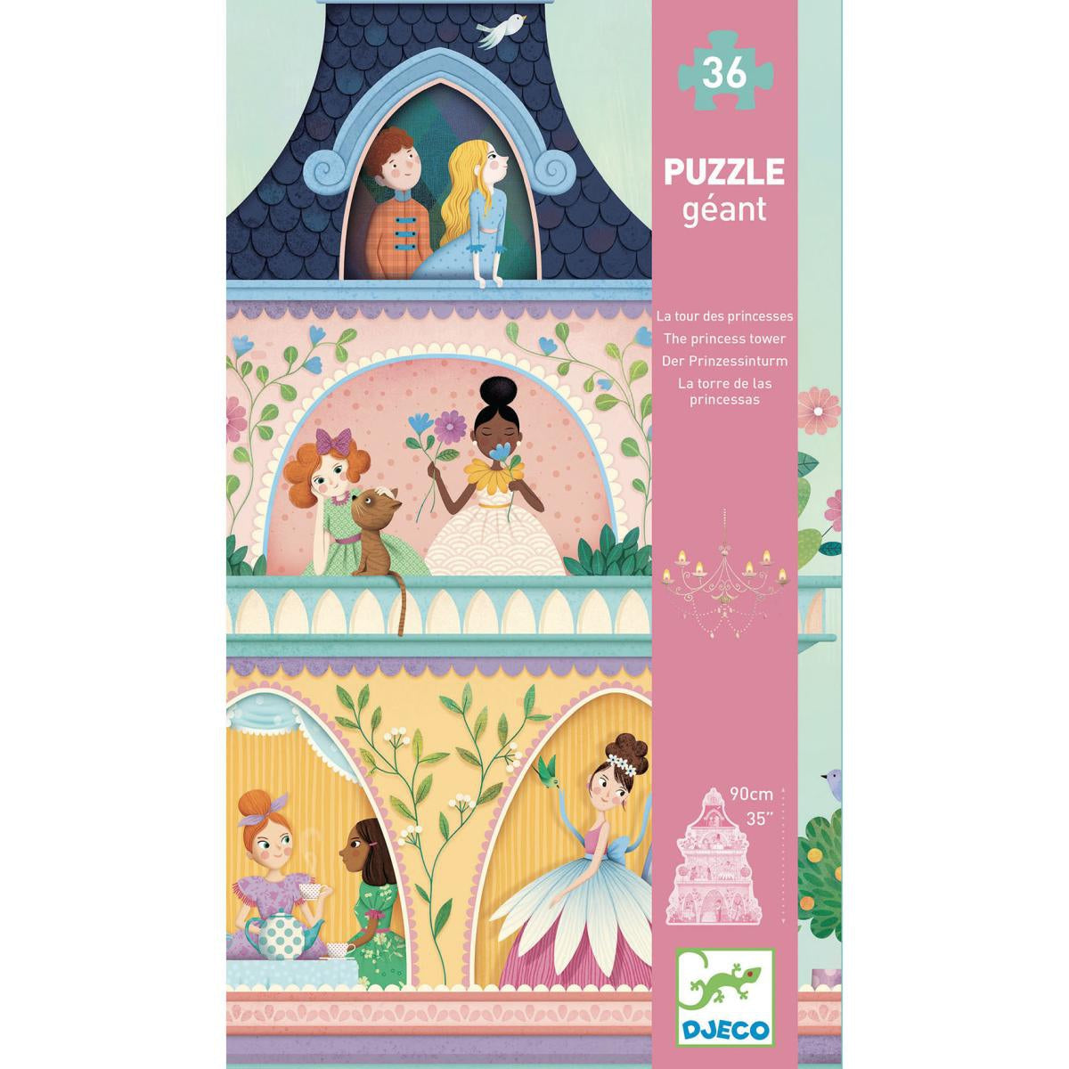 Bodenpuzzle: Der Prinzessinnenturm 36 Teile