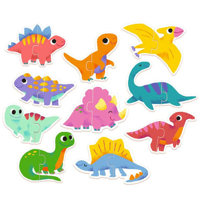 Djeco Lernspiel Puzzle Duo DINOS