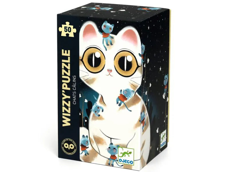 Djeco Wizzy'Puzzles KUSCHELIGE KATZEN (50 Teile)