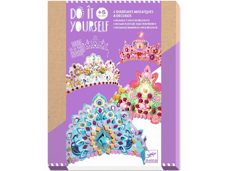 Djeco DIY Mosaik Diademe PRINZESSIN