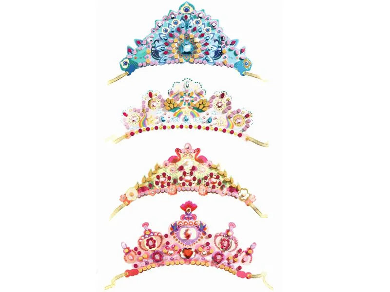 Djeco DIY Mosaik Diademe PRINZESSIN