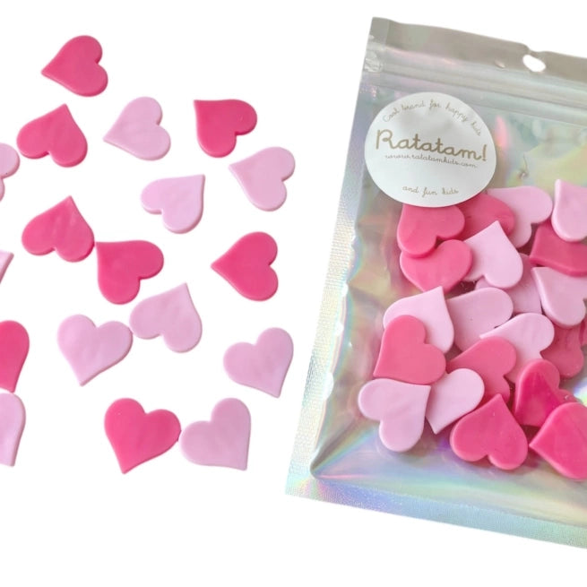 Pink Hearts Clip Fahrradräder
