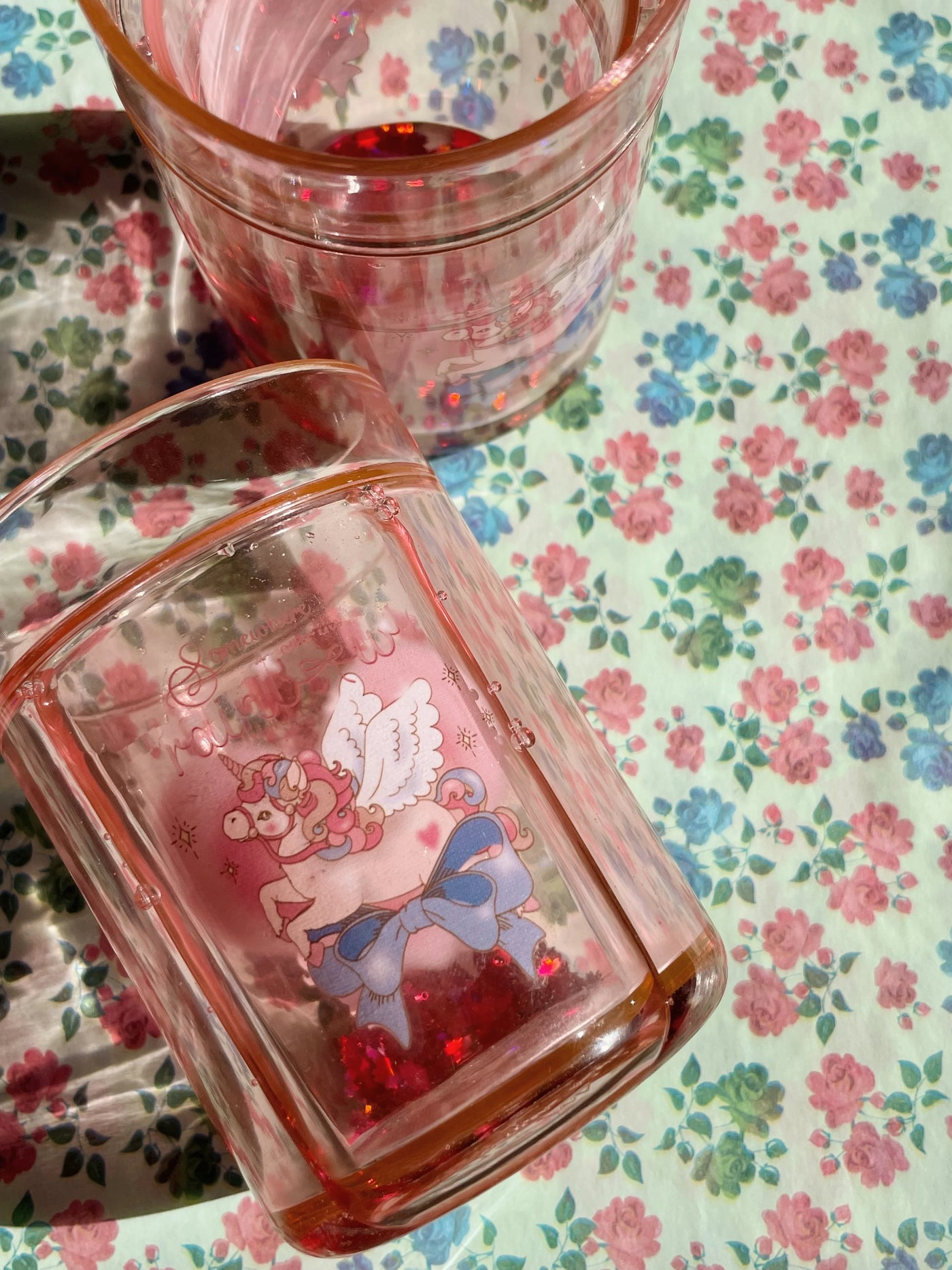 2 Pack Glitter Cups - Over The Rainbow