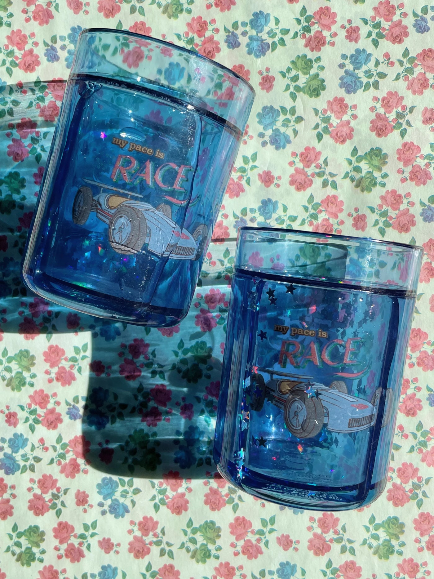 2 Pack Glitter Cups - Race