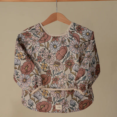 Mushi- Long Sleeve Bib - Retro Flowers