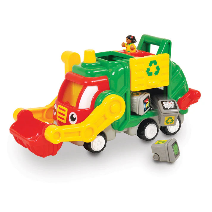 WOW Toys-Flip ‚n‘ Tip Fred Recycling-/Müllwagen