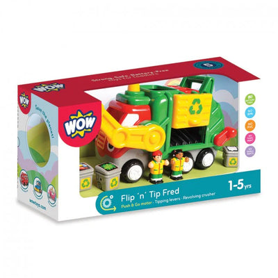 WOW Toys-Flip ‚n‘ Tip Fred Recycling-/Müllwagen