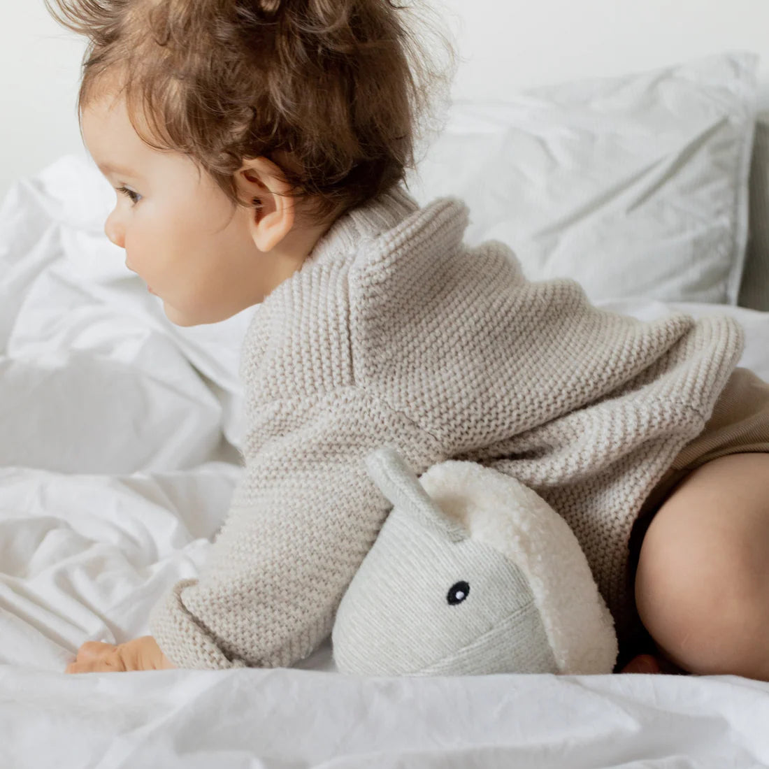 Flow Amsterdam -Moby (grey) - Rechargeable heartbeat comforter